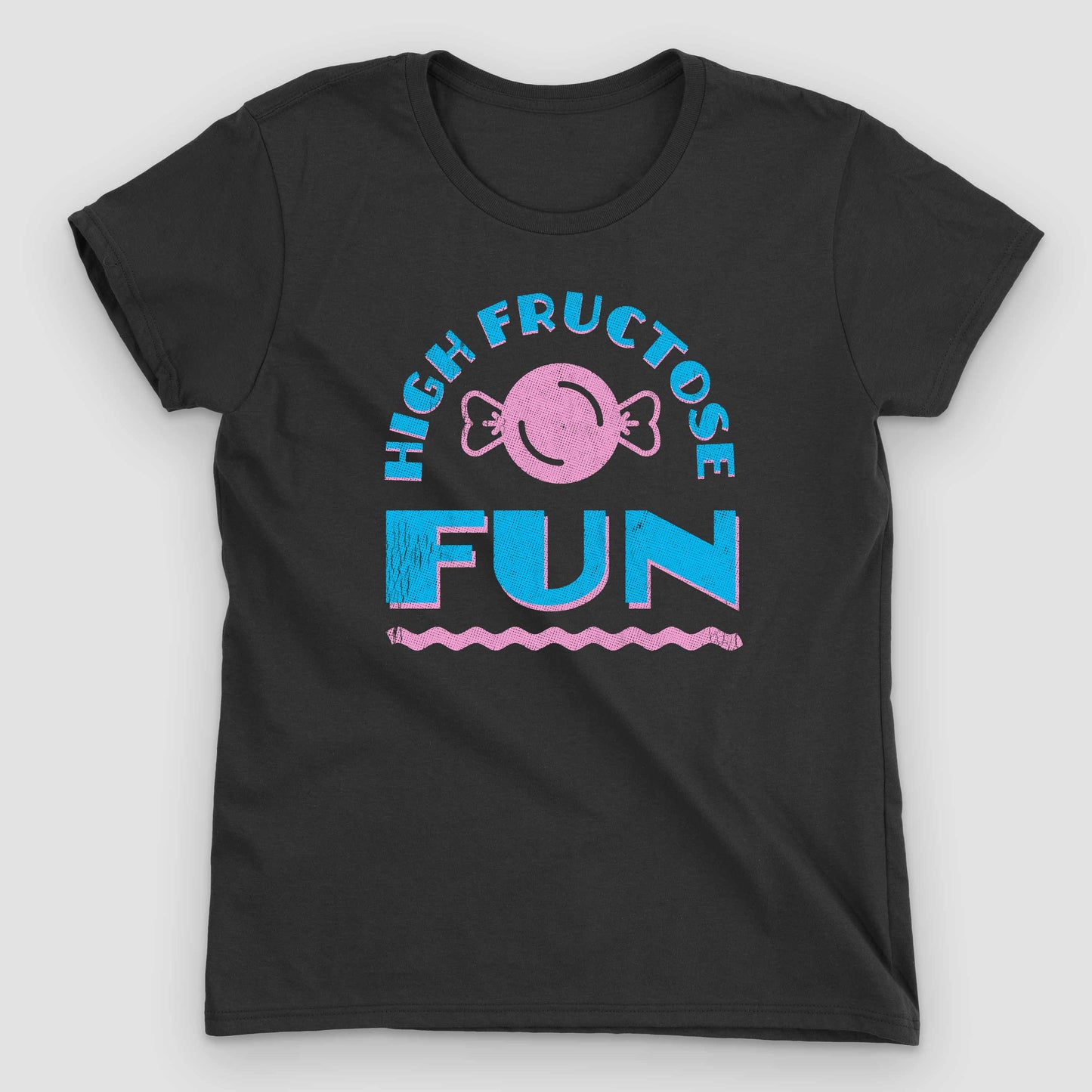 Black High Fructose Fun Women's Graphic T-Shirt by Snaxtime