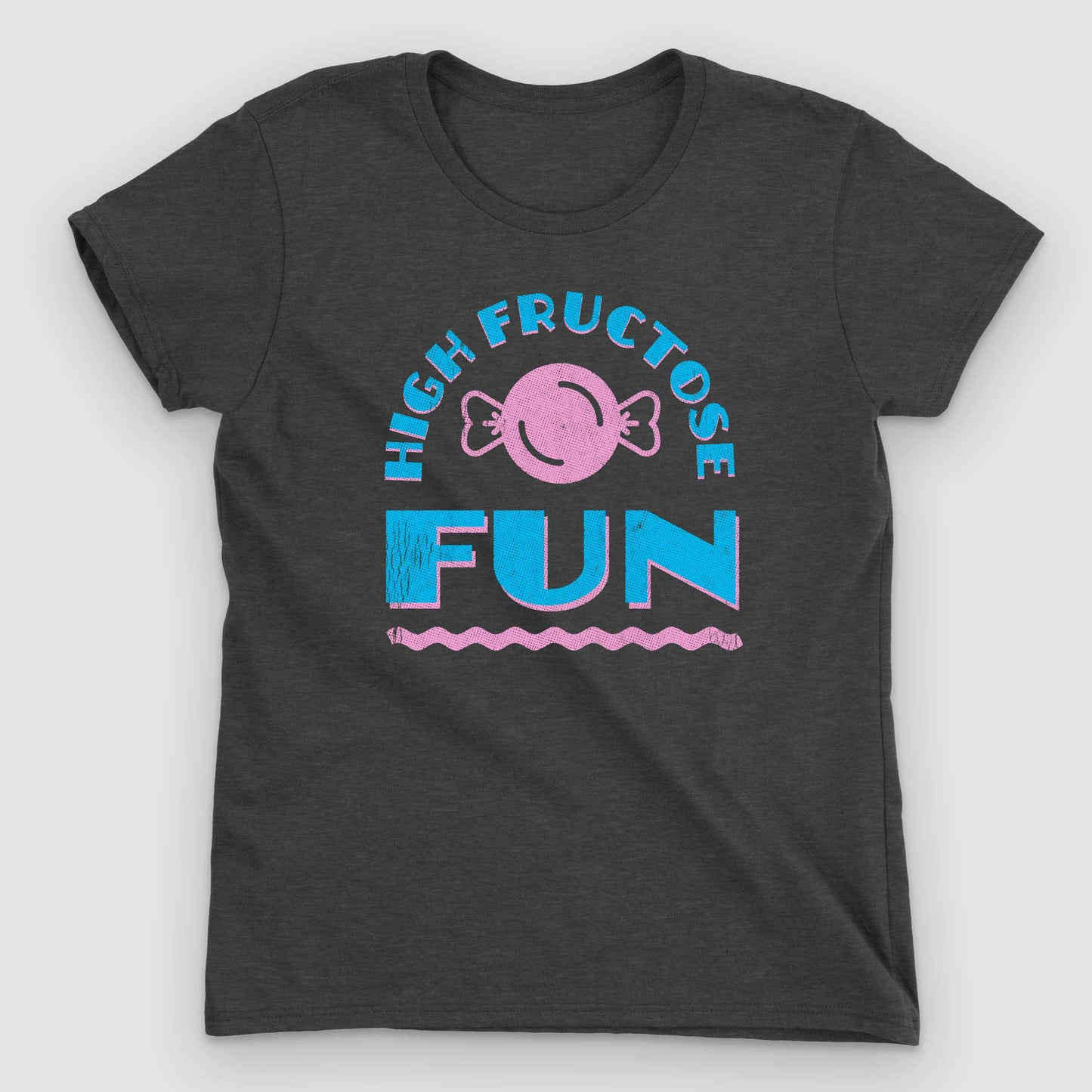 Heather Dark Grey High Fructose Fun Women's Graphic T-Shirt by Snaxtime