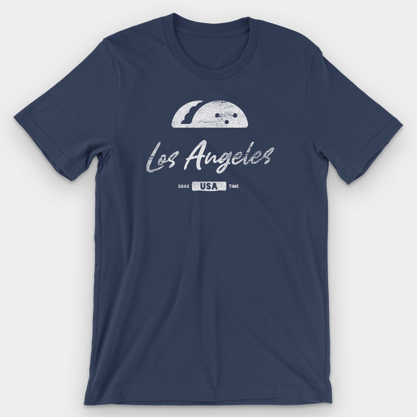 Navy Los Angeles Taco Graphic T-Shirt by Snaxtime