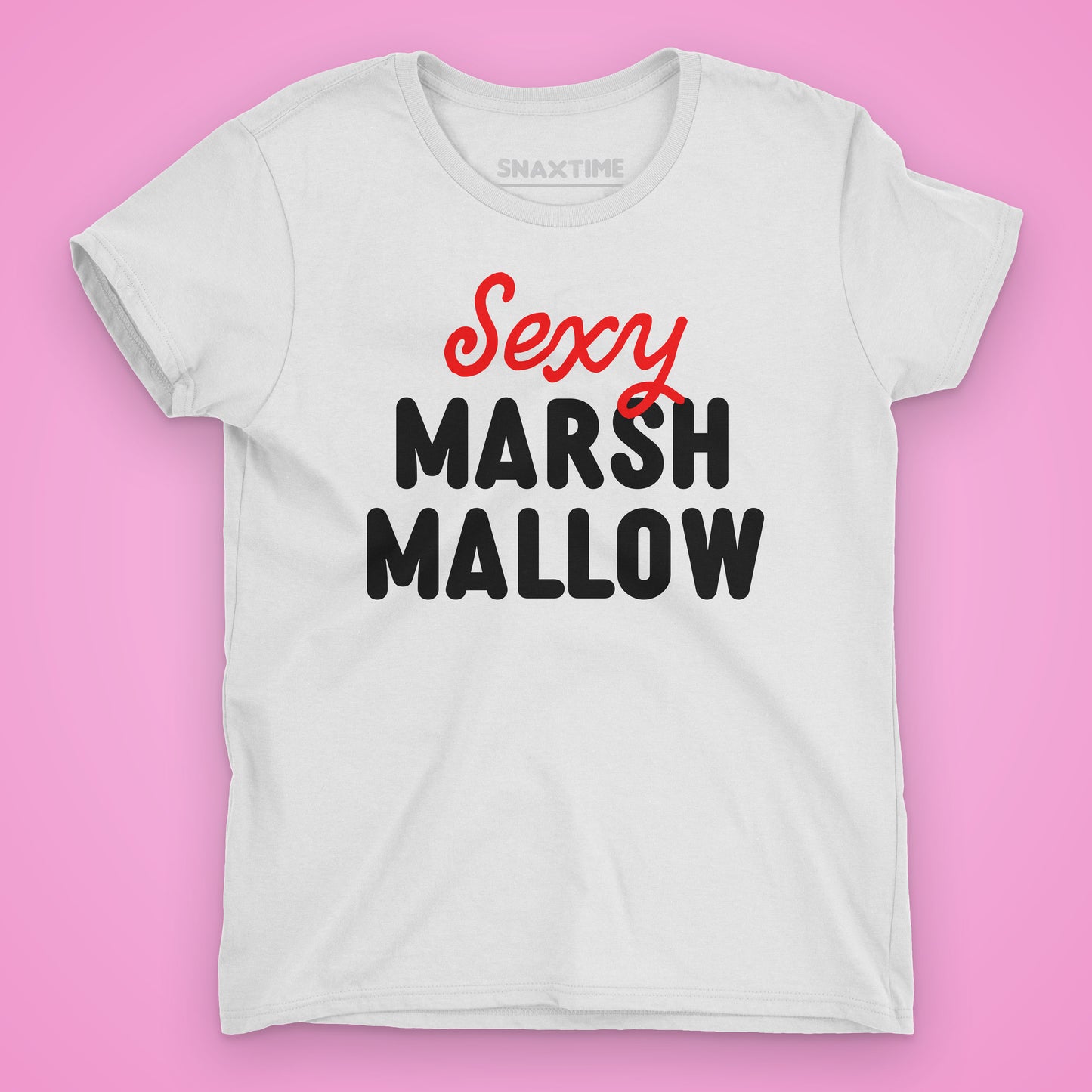 Sexy Marshmallow Halloween Costume Women's Graphic T-Shirt by Snaxtime