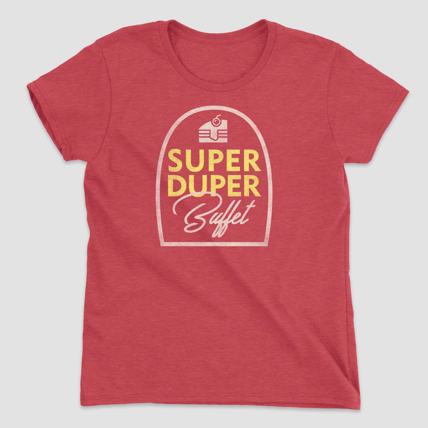 Red Super Duper Buffet Women's T-Shirt by Snaxtime