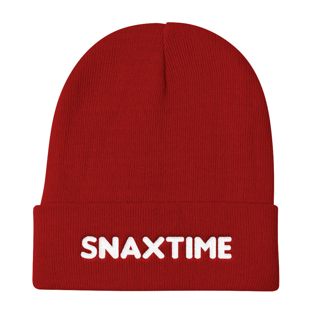 Snaxtime Embroidered Beanie by Snaxtime