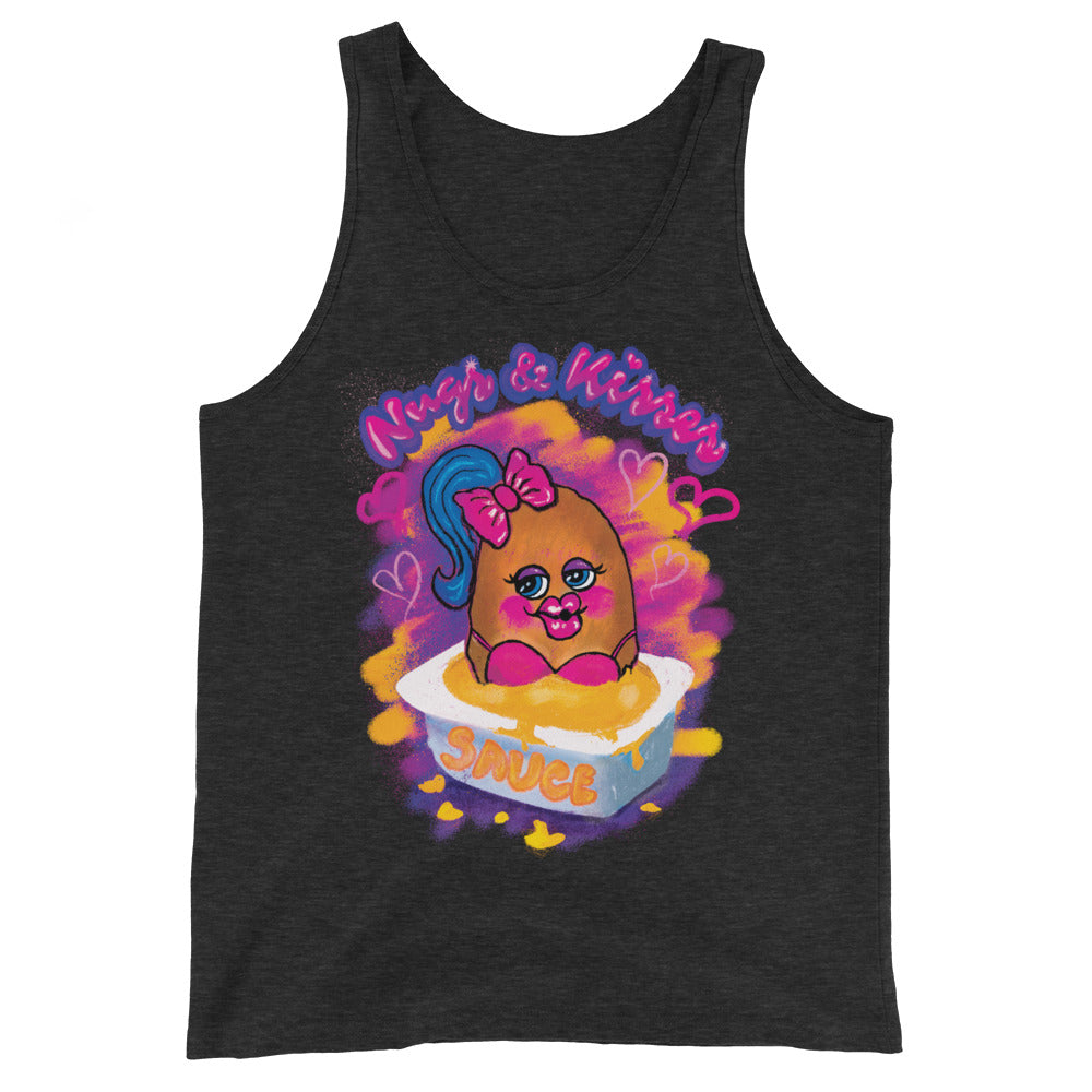 Nugs and Kisses Unisex Premium Tri Blend Tank Top by Snaxtime