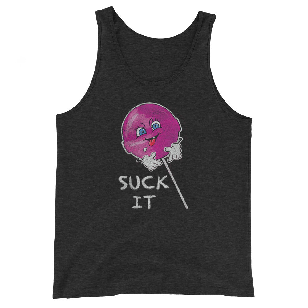 Suck It Unisex Premium Tri Blend Tank Top by Snaxtime