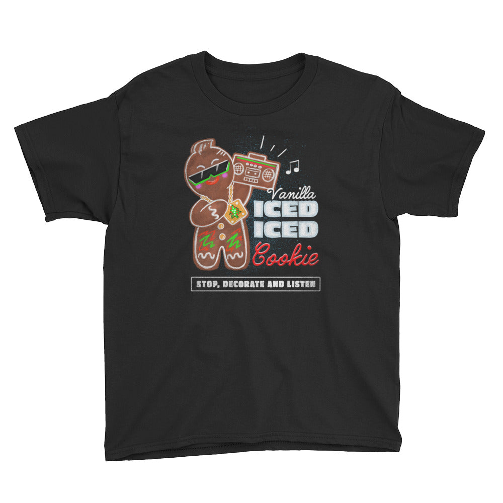 Vanilla Ice-d Gingerbread Cookie Youth Graphic T-Shirt by Snaxtime
