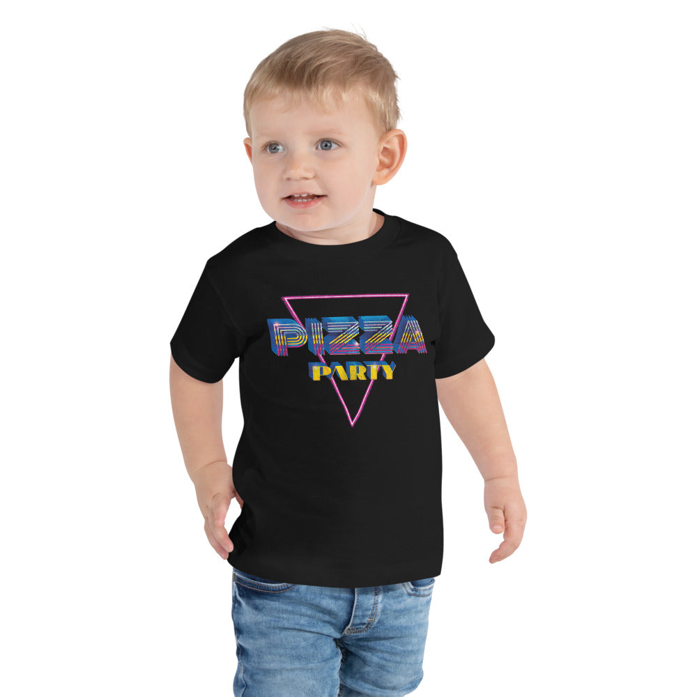 Pizza Party Graphic Toddler T-Shirt by Snaxtime
