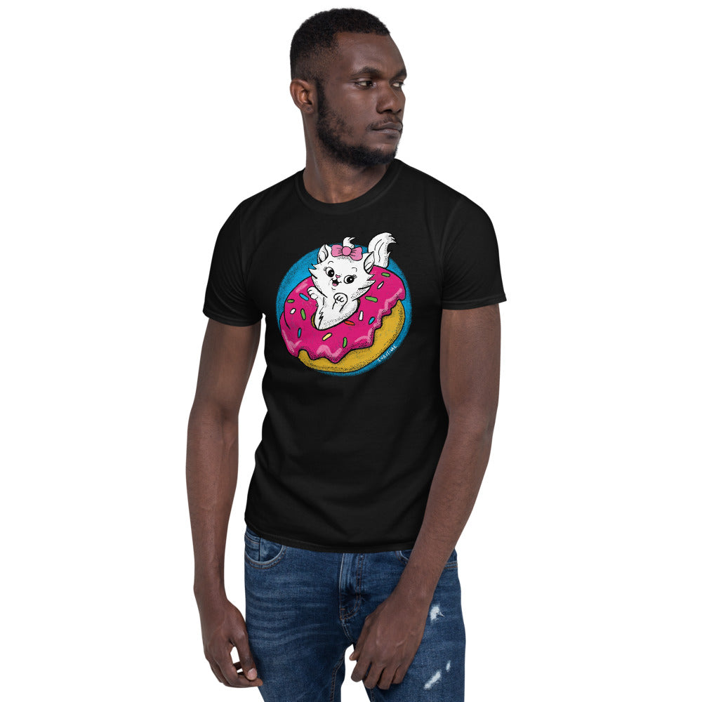 Donut Kitty Graphic T-Shirt by Snaxtime