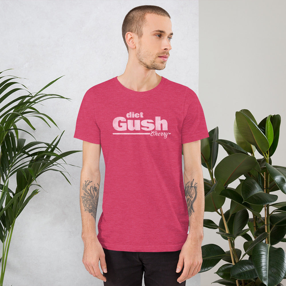 Heather Raspberry Diet Gush Cherry Soda Graphic T-Shirt by Snaxtime