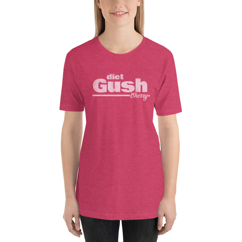 Heather Raspberry Diet Gush Cherry Soda Graphic T-Shirt by Snaxtime