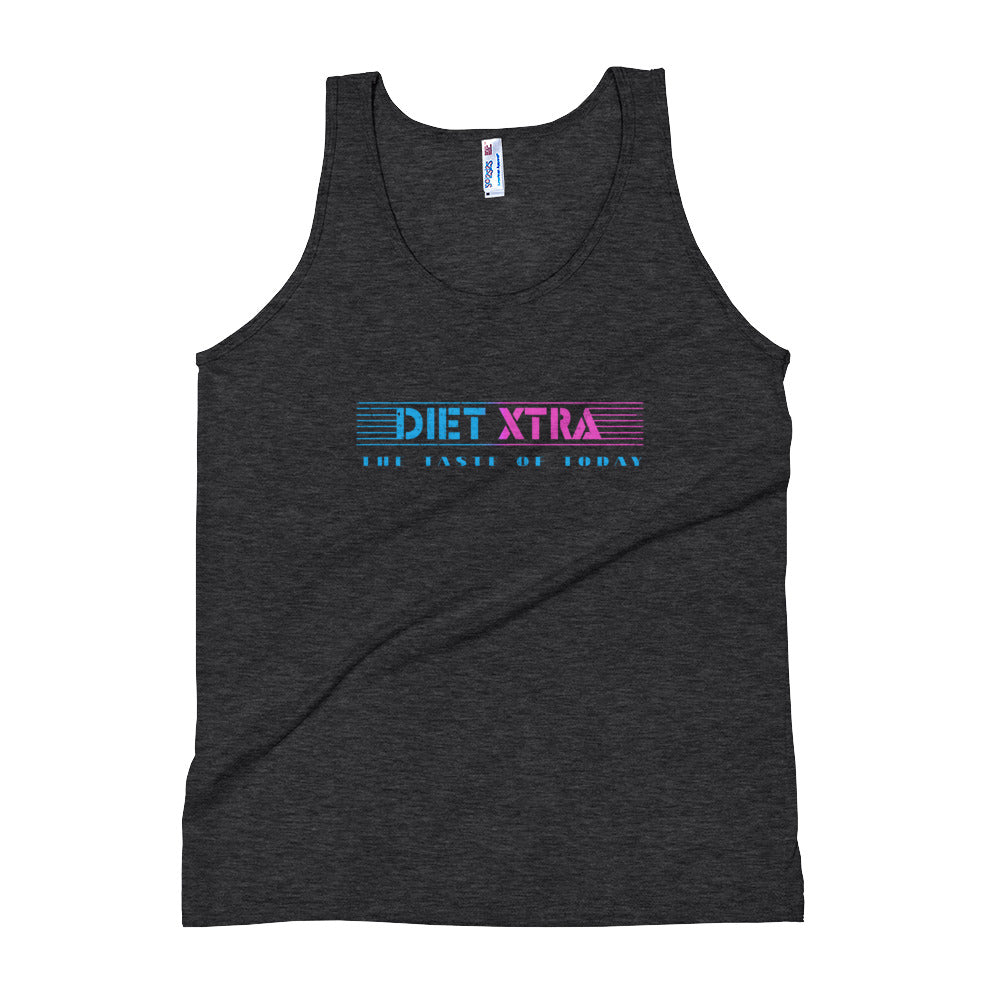 Tri-Black Diet Xtra Unisex Premium Tri Blend Tank Top by Snaxtime