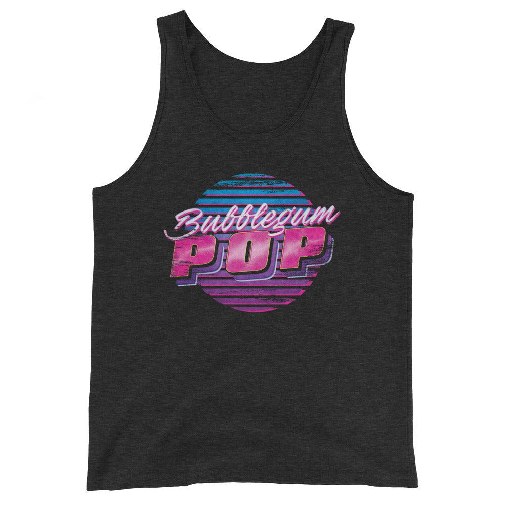 Bubblegum Pop Unisex Premium Tri Blend Tank Top by Snaxtime