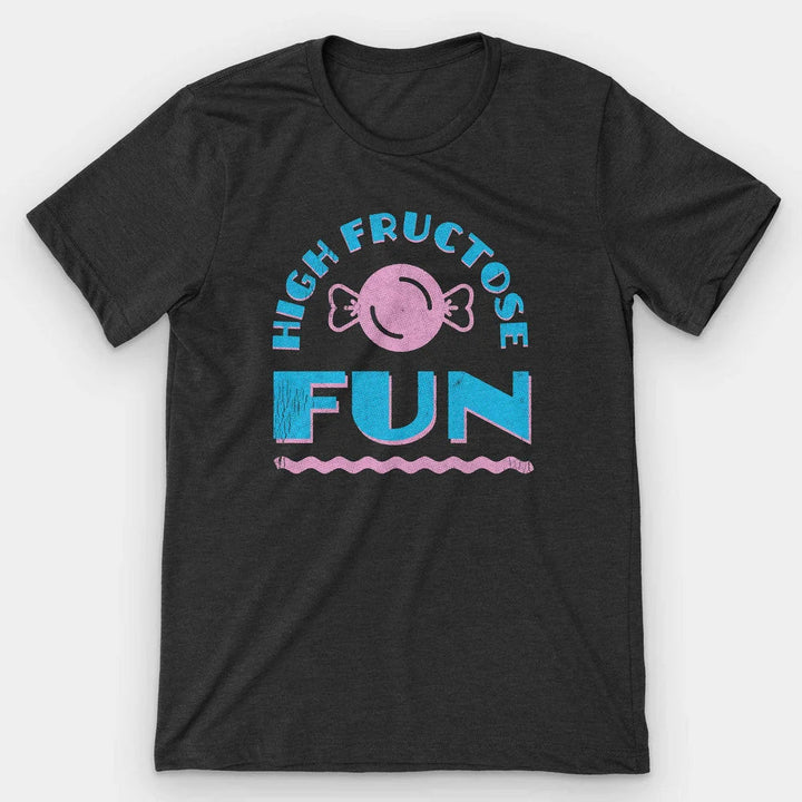 "High Fructose Fun" Retro Candy Junk Food Graphic T-Shirt