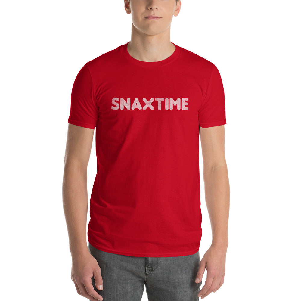 Red Snaxtime Summer Job T-Shirt by Snaxtime