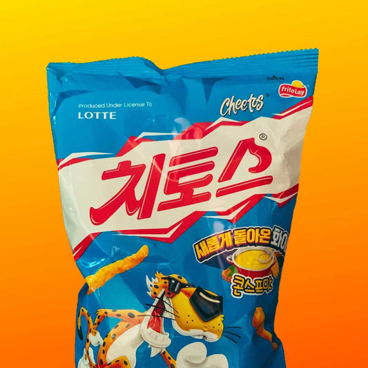 Corn Soup Cheetos: KOREAN SWEET CREAM OF CORN SNACKS!