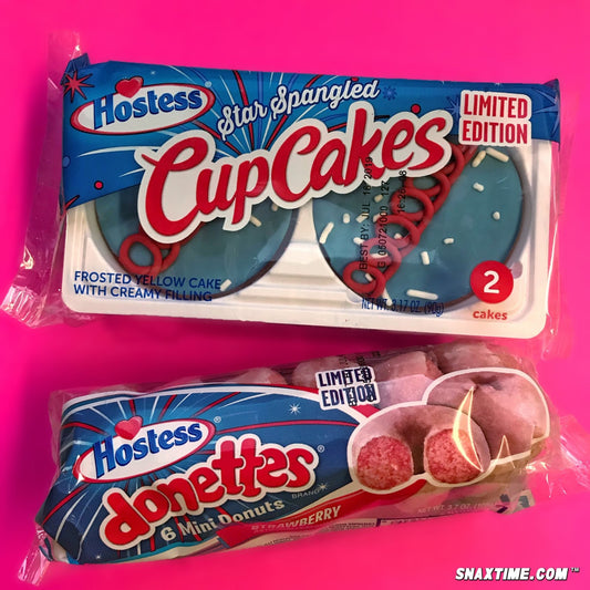 Hostess Star Spangled Cupcakes and Strawberry Donettes: AMERICAN SUMMER!