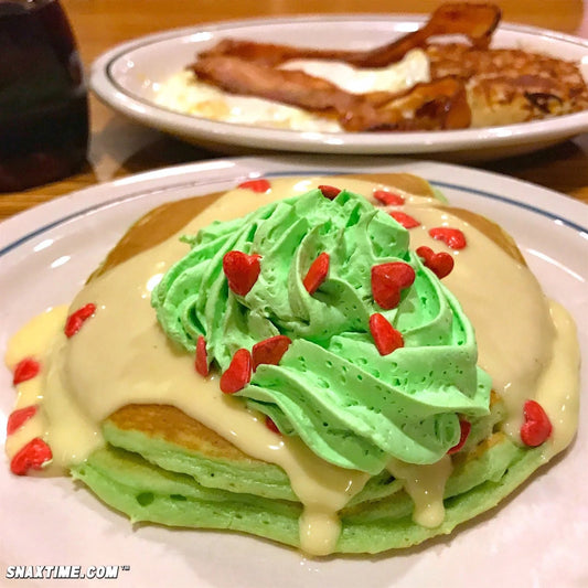 IHOP Grinch's Green Pancakes: STEELING CHRISTMAS!
