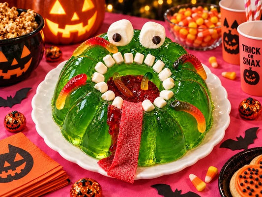 Gobble Ghoulie Recipe: A Halloween Gelatin Monster
