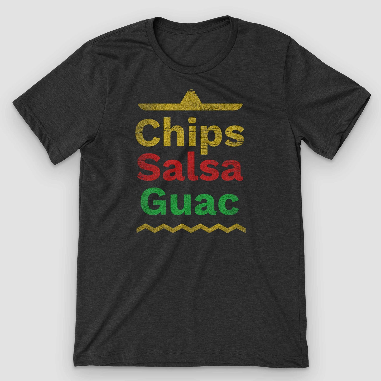  Chips Salsa Guacamole Mexican Food T-Shirt by Snaxtime