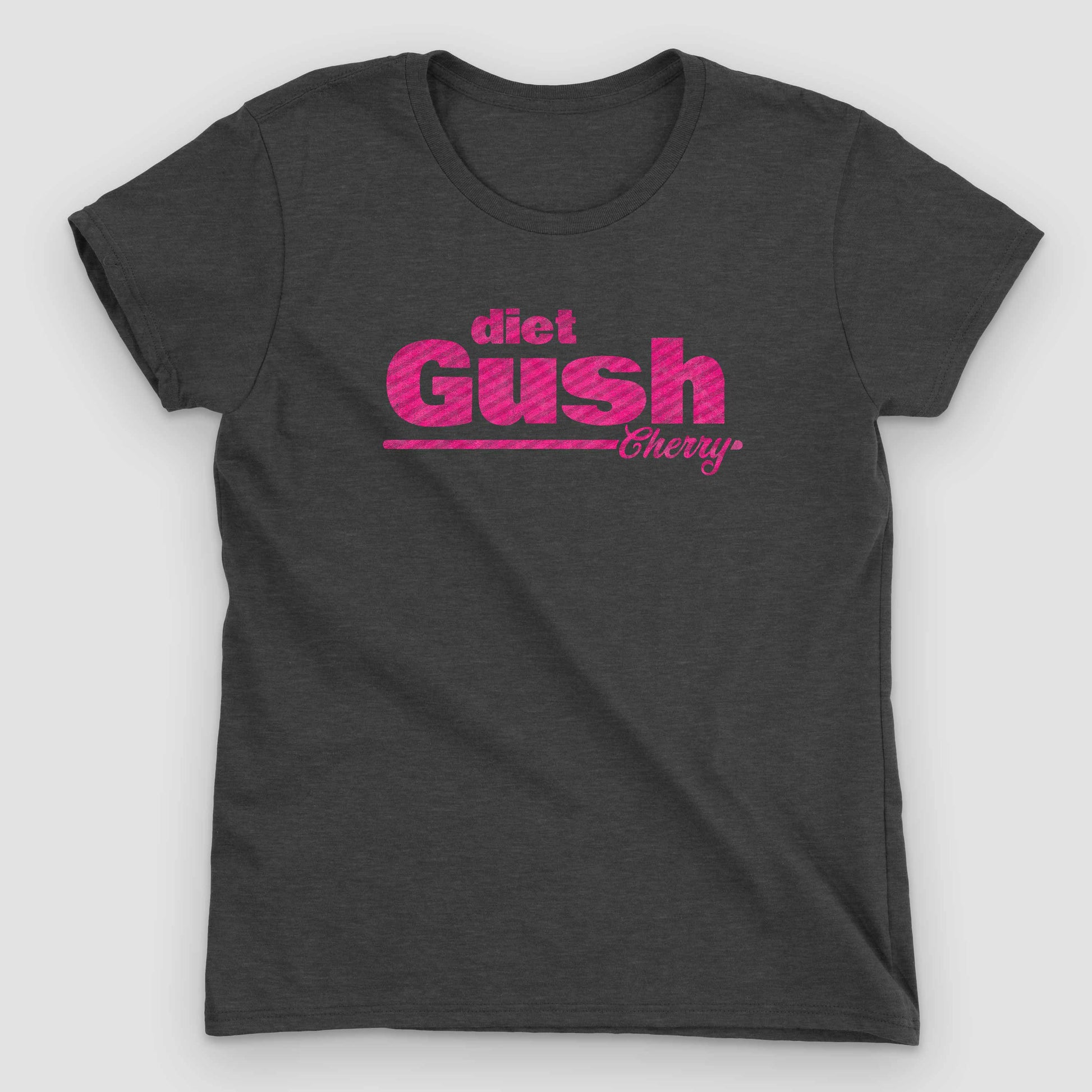 Heather Dark Grey Diet Gush Cherry Soda Women's Graphic T-Shirt by Snaxtime