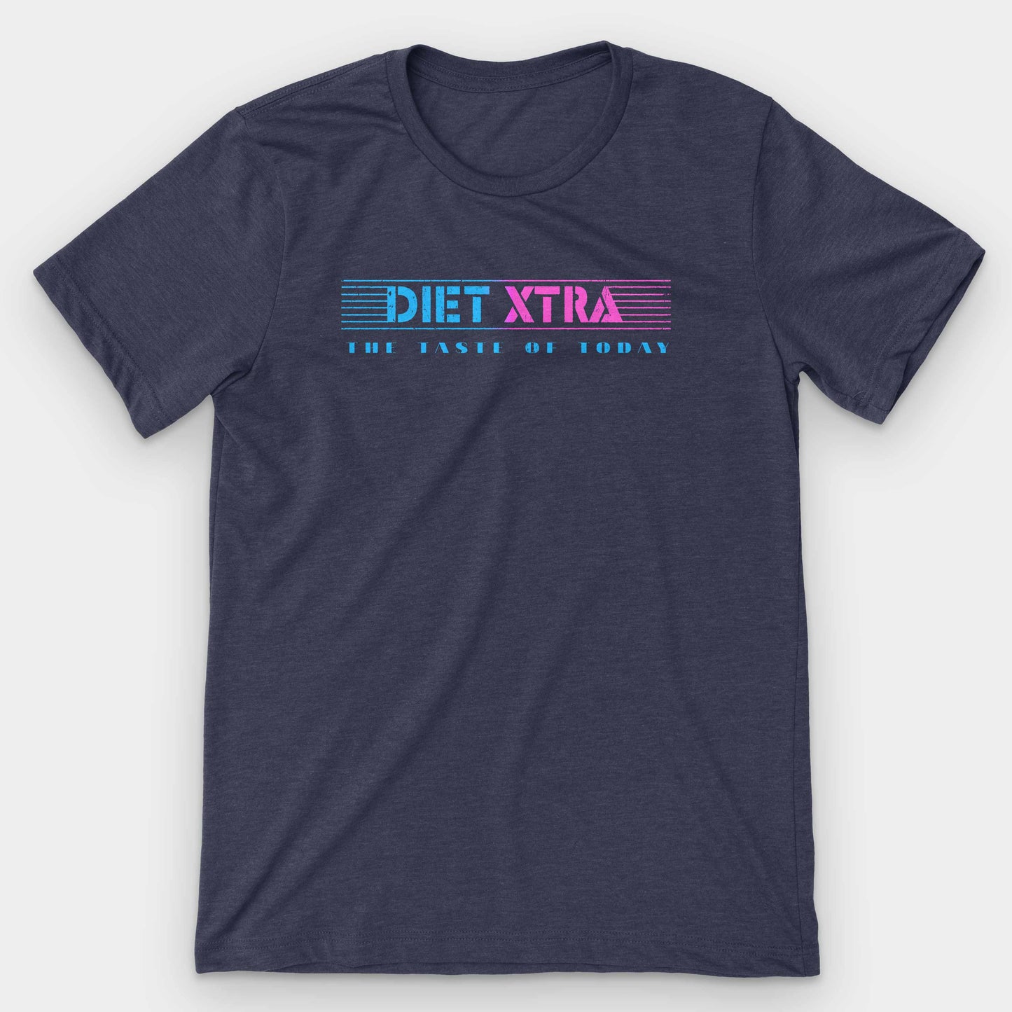 Heather Midnight Navy Diet Xtra Soda Graphic T-Shirt by Snaxtime