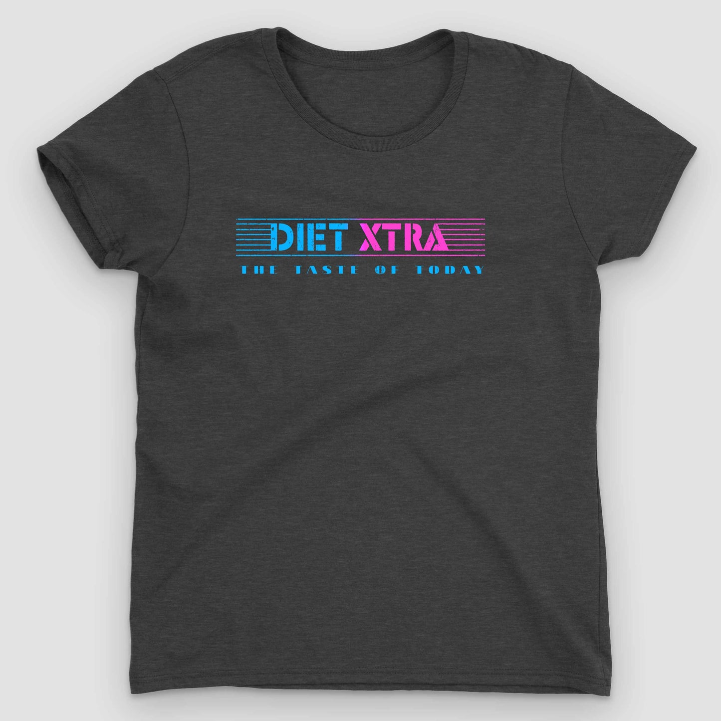 Heather Dark Grey Diet Xtra Soda Women's Graphic T-Shirt by Snaxtime