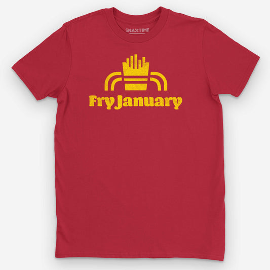 Red Fry January Graphic T-Shirt by Snaxtime