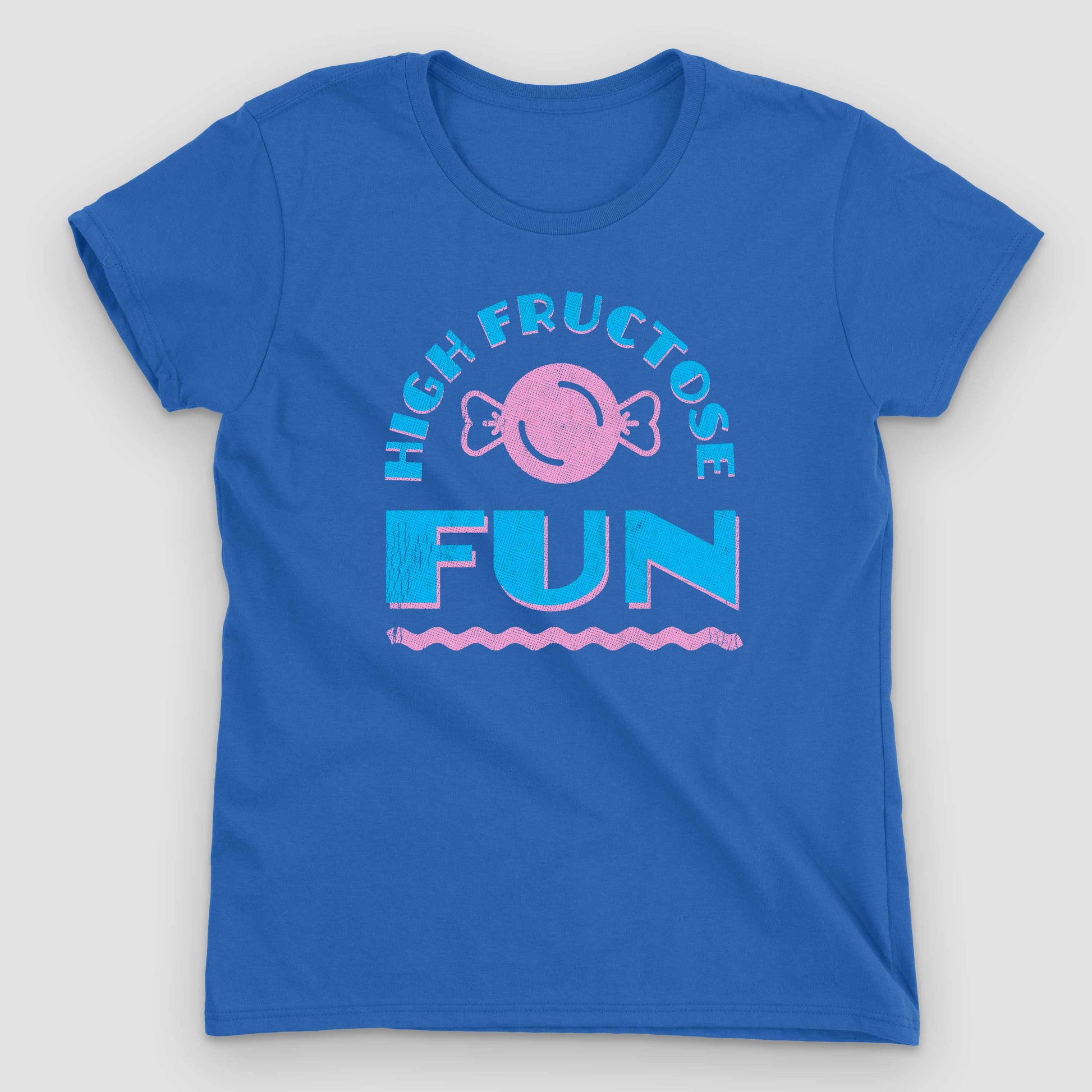 Royal Blue High Fructose Fun Women's Graphic T-Shirt by Snaxtime