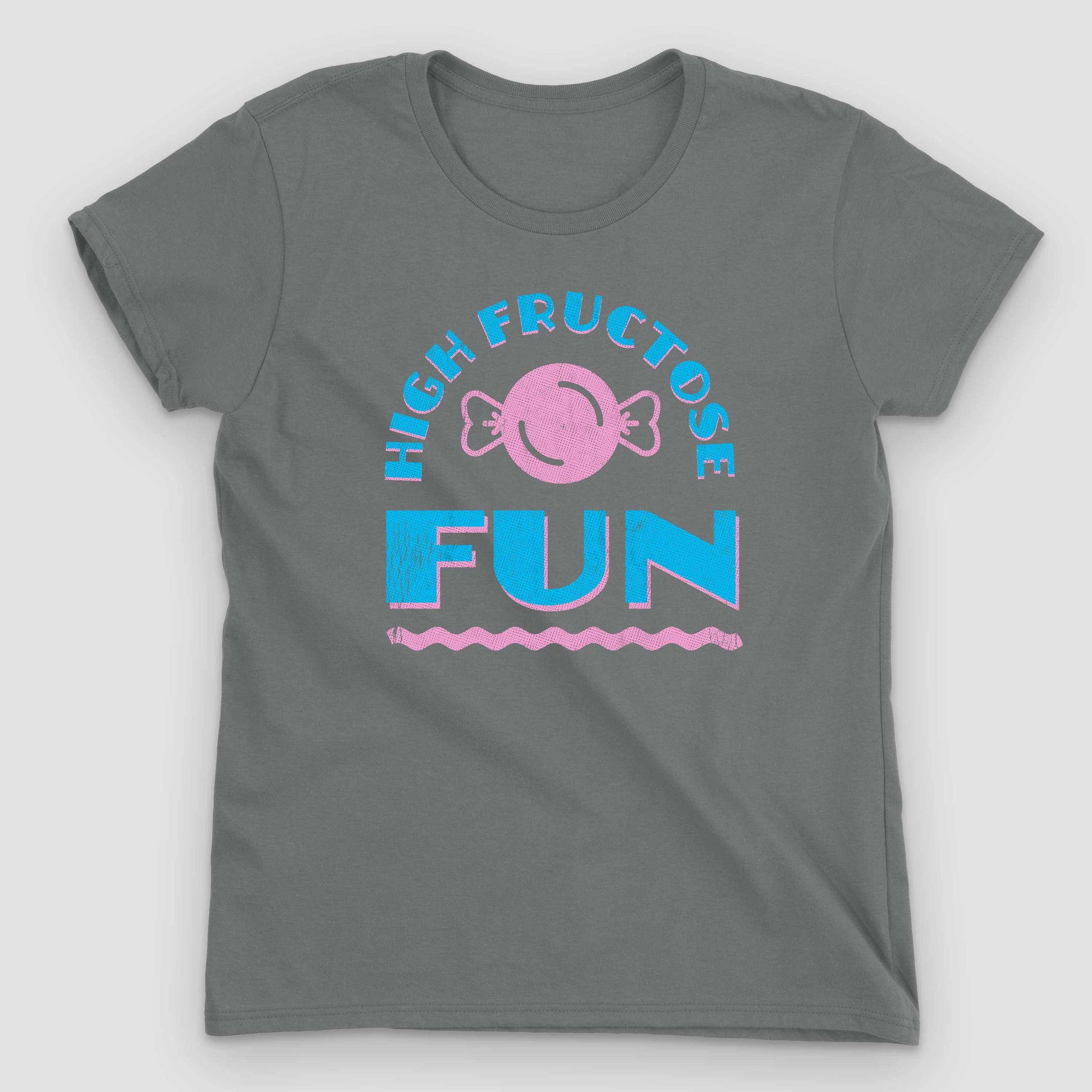 Storm Grey High Fructose Fun Women's Graphic T-Shirt by Snaxtime