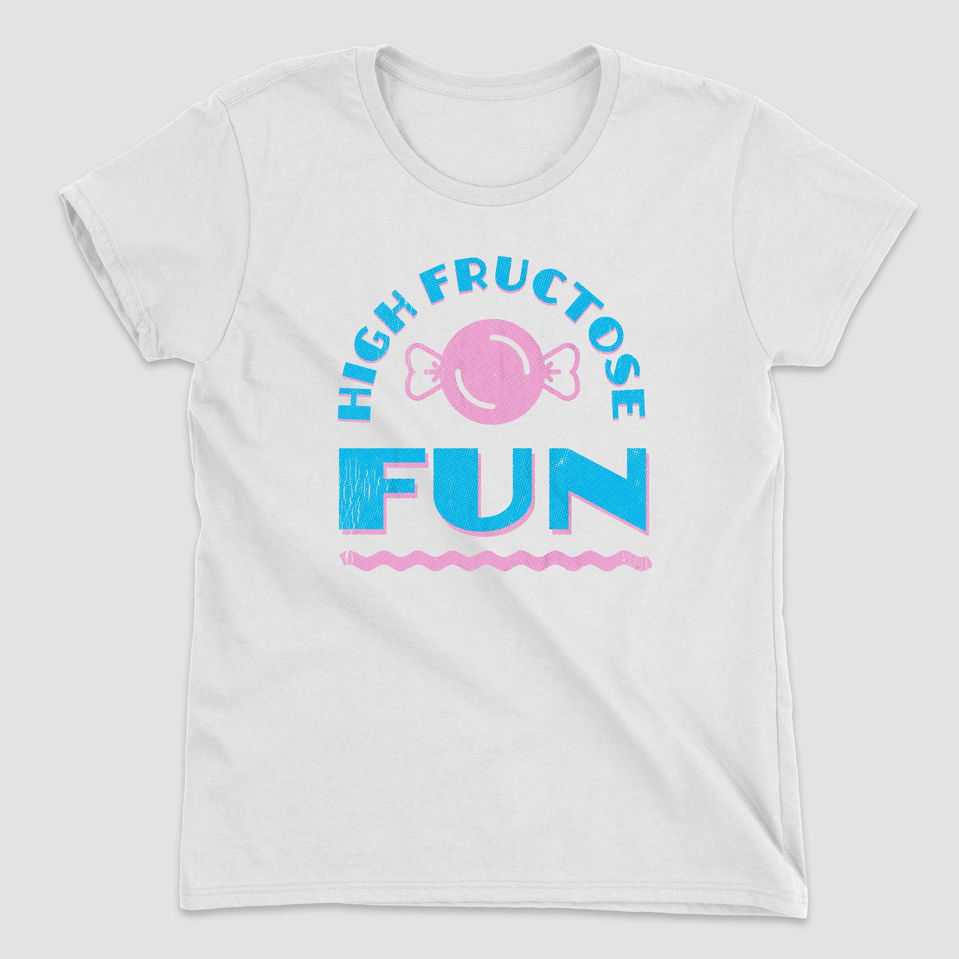 White High Fructose Fun Women's Graphic T-Shirt by Snaxtime
