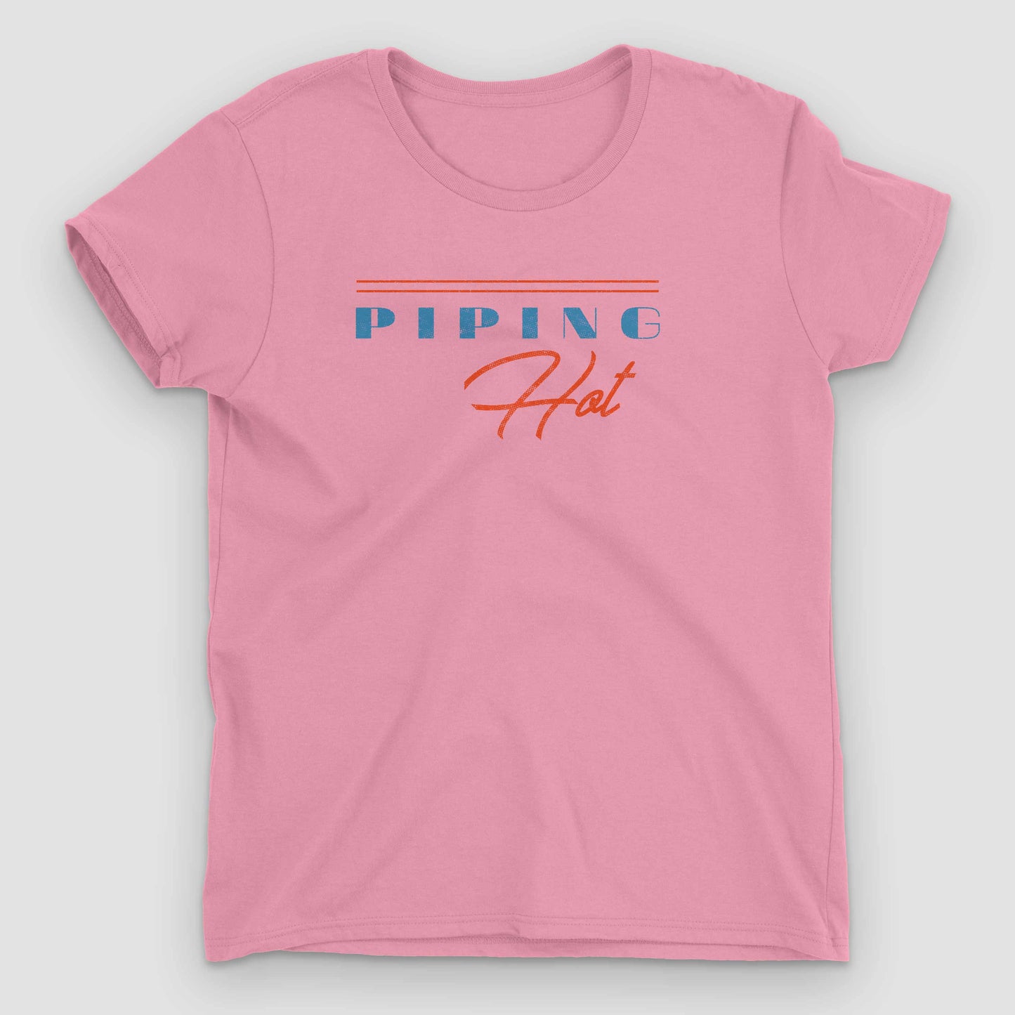 Charity Pink Piping Hot Women's Graphic T-Shirt by Snaxtime