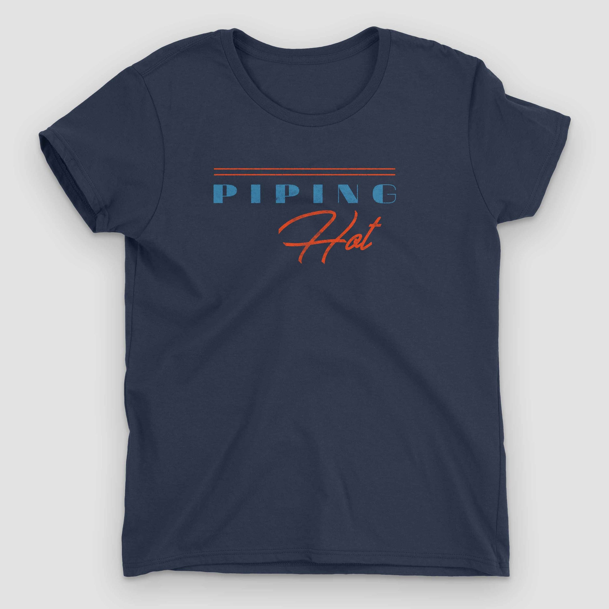 Navy Piping Hot Women's Graphic T-Shirt by Snaxtime