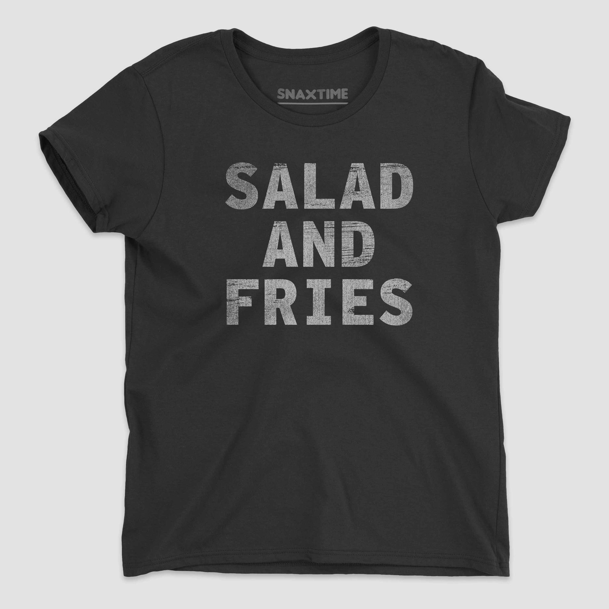 Black Salad and Fries Women's Graphic T-Shirt by Snaxtime