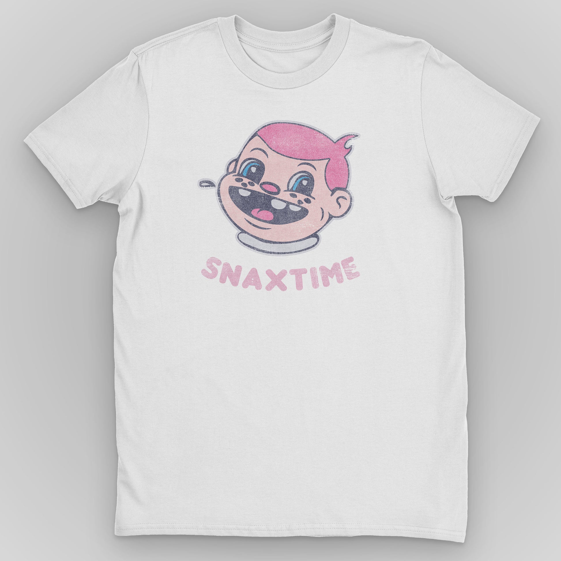 White Snaxtime Original Graphic T-Shirt by Snaxtime
