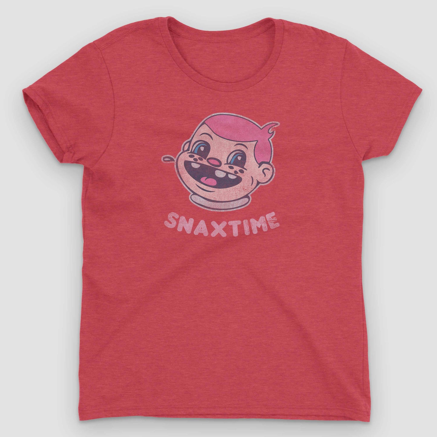 Red Snaxtime Original Women's Graphic T-Shirt by Snaxtime