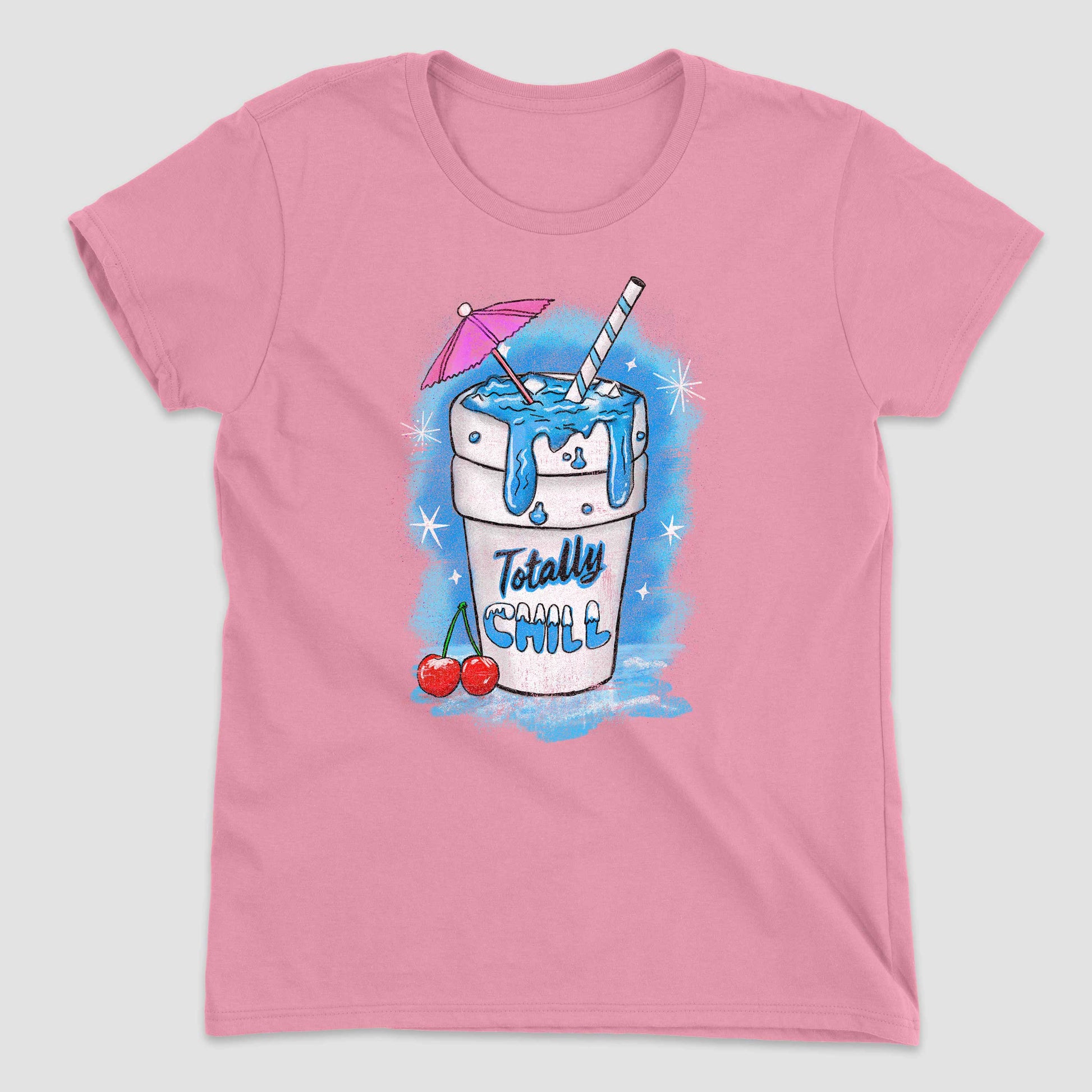 Charity Pink Totally Chill Women's Graphic T-Shirt by Snaxtime