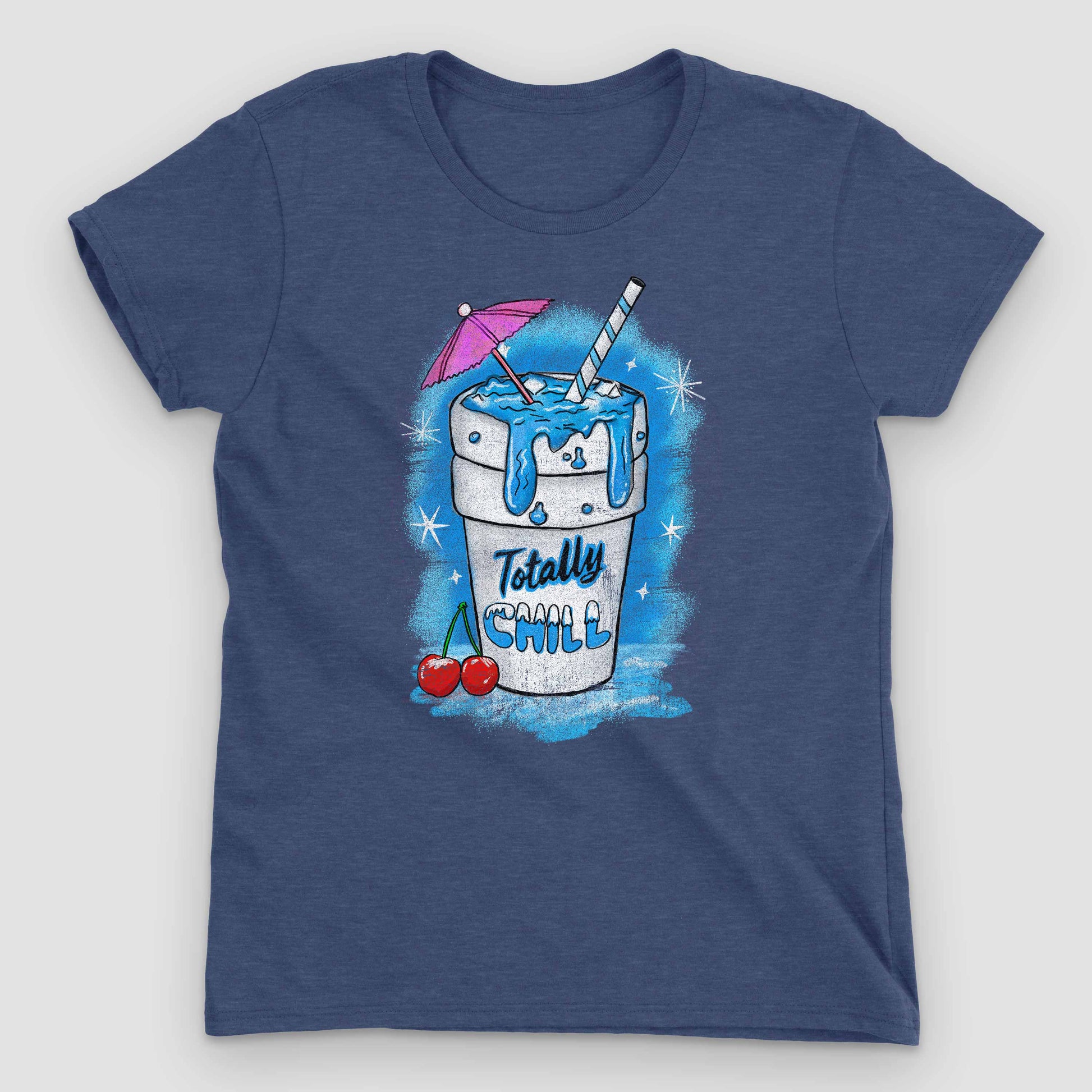 Heather Blue Totally Chill Women's Graphic T-Shirt by Snaxtime