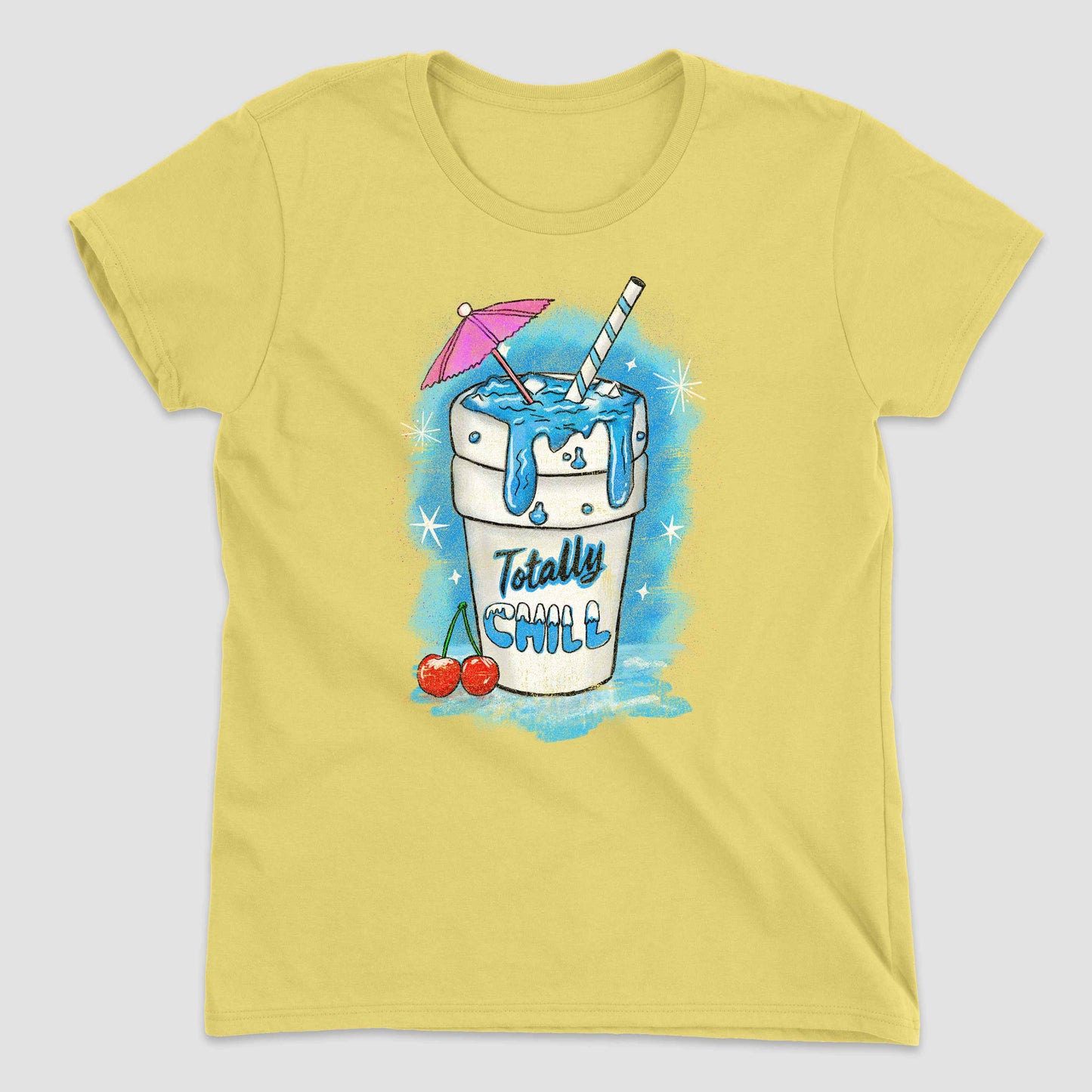 Spring Yellow Totally Chill Women's Graphic T-Shirt by Snaxtime
