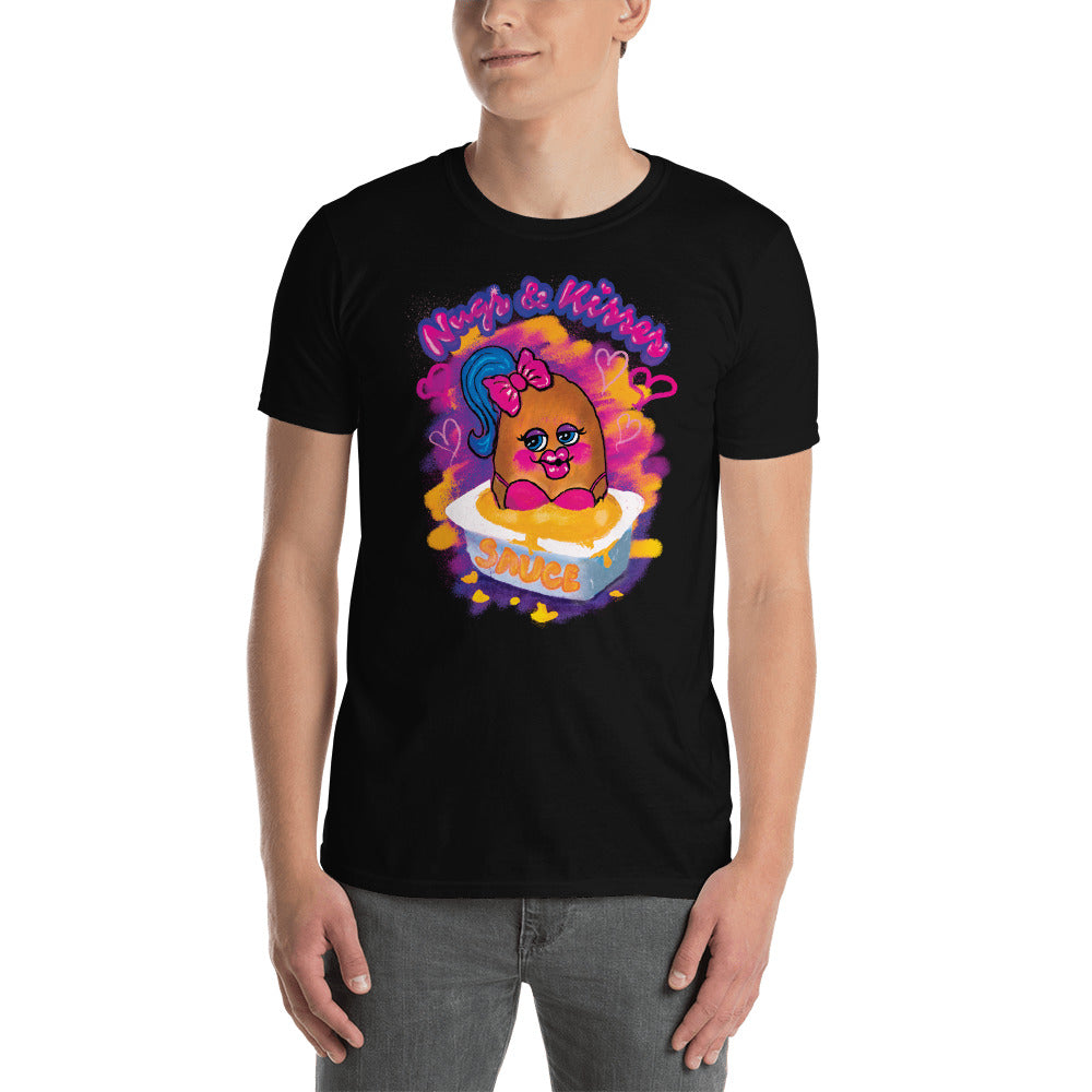 Black Nugs and Kisses Graphic T-Shirt by Snaxtime