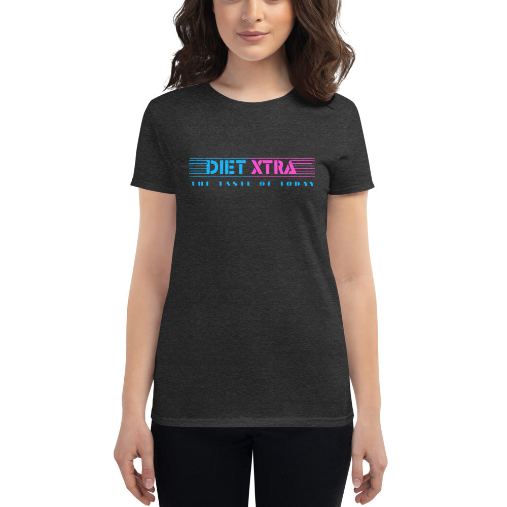 Heather Dark Grey Diet Xtra Soda Women's Graphic T-Shirt by Snaxtime