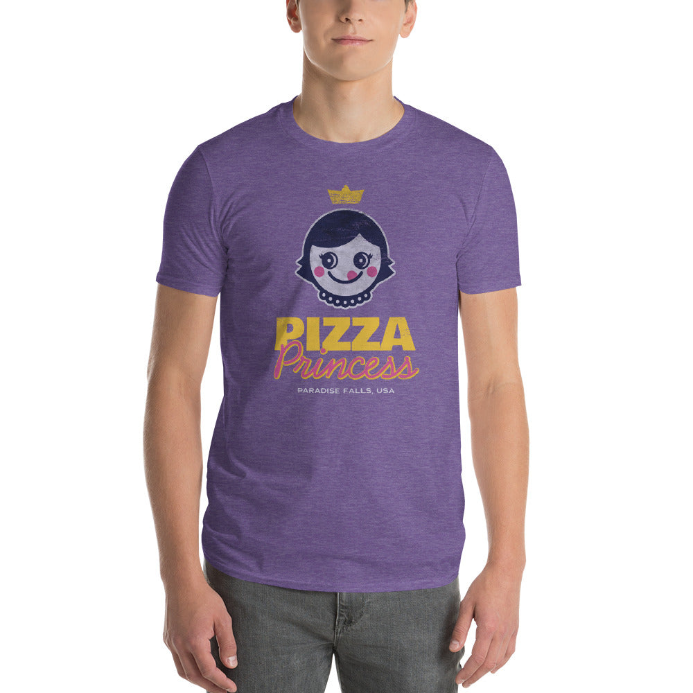 Heather Purple Pizza Princess Graphic T-Shirt by Snaxtime